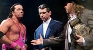 Bret refuses to shake HBK's hand. The two would carry their rivalry outside of the ring.